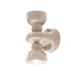 Wandlampe Keramik Up Down H: 25,5 cm Sandgrau E14