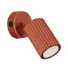 Wandlampe klein B: 8 cm Rot schwenkbar aus Aluminium GU10