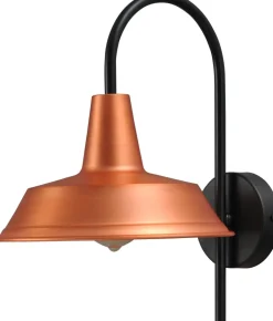 Wandlampe Kupfer XXL Schirm Ø25cm PRATO Industrie