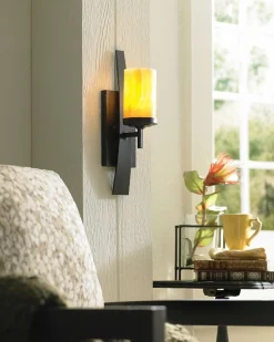 Wandlampe LAPIDE Gelb Design Lampe Wohnzimmer