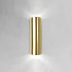 Wandlampe Messing H: 27 cm Up Down 2-flammig in Bronze