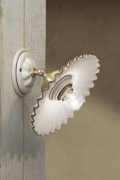 Wandlampe Metall Keramik verstellbar E27 rund IRENE