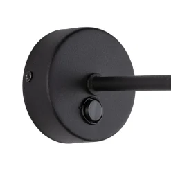 Wandlampe mit Schalter Jute E27 H: 30 cm Boho RIANNE