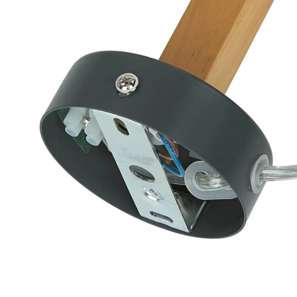 Wandlampe mit Schalter Kabel Grau Skandinavisch