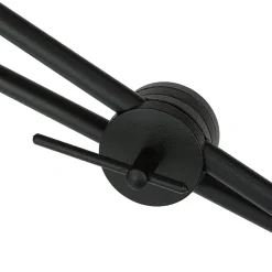 Wandlampe mit Schalter Schwarz Gold VIPER flexibel