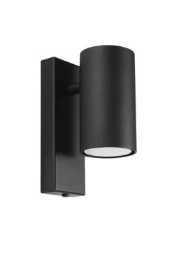Wandlampe Modern klein Schwarz Metall GU10 Downlight