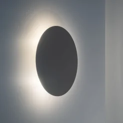 Wandlampe rund Ø 30 cm klein 3x G9 indirektes Licht Beige