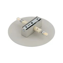 Wandlampe rund Ø 20 cm klein Metall Beige 2x G9 indirekt