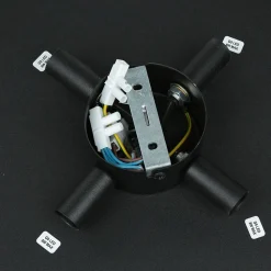 Wandlampe rund Ø 40 cm Metall Schwarz indirektes Licht