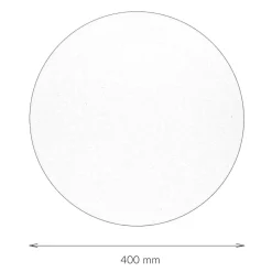 Wandlampe rund Ø 40 cm Metall Schwarz indirektes Licht