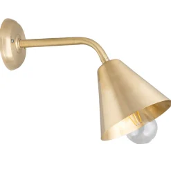 Wandlampe Schirm Messing Klassisch edel DANAE