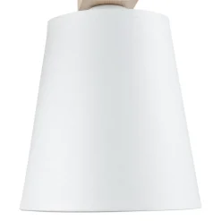 Wandlampe Schirm Weiß Holz Skandinavisch REILLY