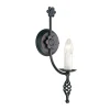 Wandlampe Schwarz Rustikal elegant Flur CAMELOT