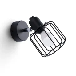 Wandlampe Schwarz schwenkbar klein Retro E14