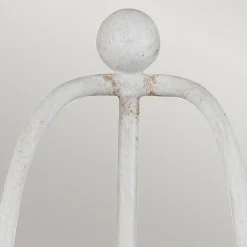 Wandlampe Shabby Weiß Antik Metall H: 41,8 cm Landhaus