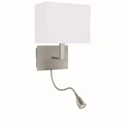 Wandlampe Silber farben