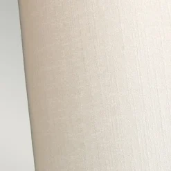 Wandlampe Up Down in Creme Chrom Stoff Kunstseide