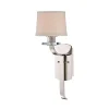 Wandlampe VALI in Silber Antik Creme B:17cm Lampe