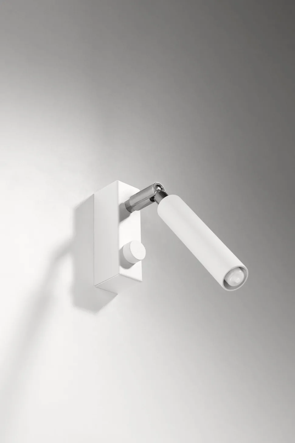 Wandlampe verstellbar Weiß klein Metall zum Lesen