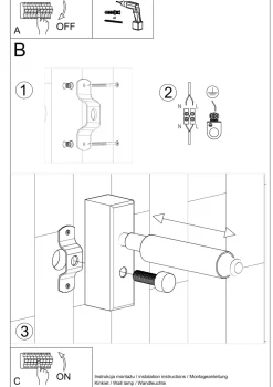 Wandlampe verstellbar Weiß klein Metall zum Lesen