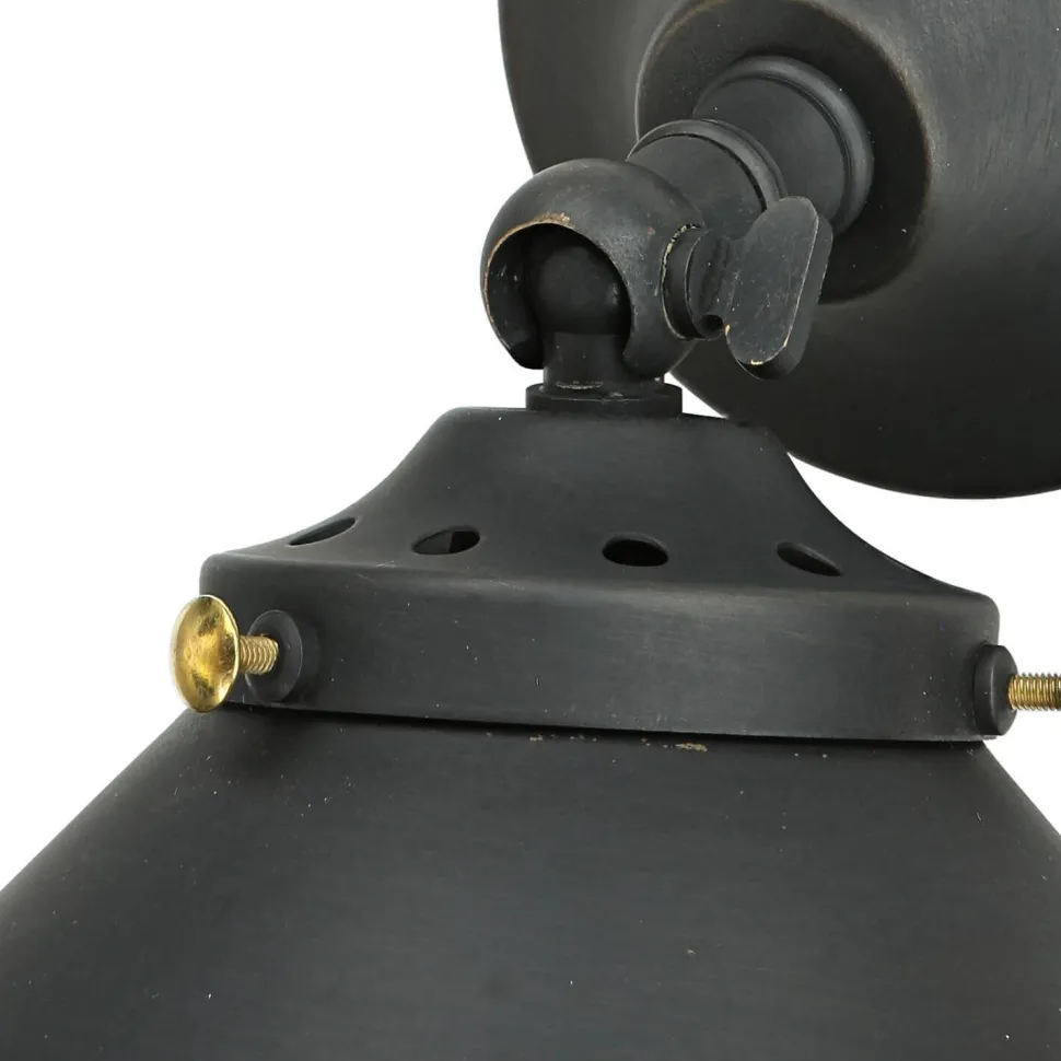 Wandlampe Vintage in Bronze aus echtem Messing