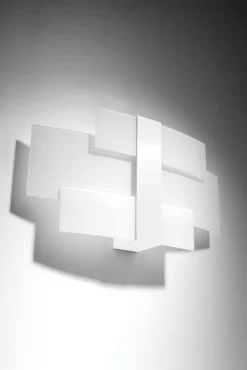 Wandlampe Weiß Glas Metall Modern 2x G9 MAGO