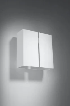 Wandlampe Weiß Metall eckig Up Down 2x G9 dekorativ