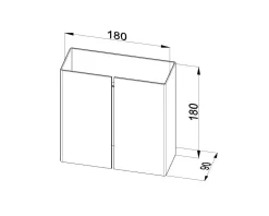 Wandlampe Weiß Metall eckig Up Down 2x G9 dekorativ