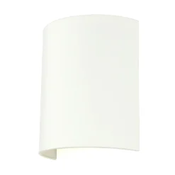 Wandleuchte ALICE in Weiß Stoff Schirm modern