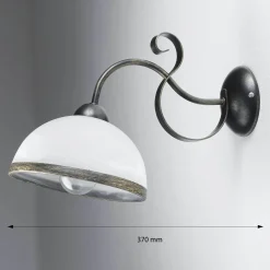 Wandleuchte ANTICA in Messing Patina