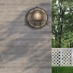 Wandleuchte außen in Silber Antik Maritim Ø 26,5 cm IP44