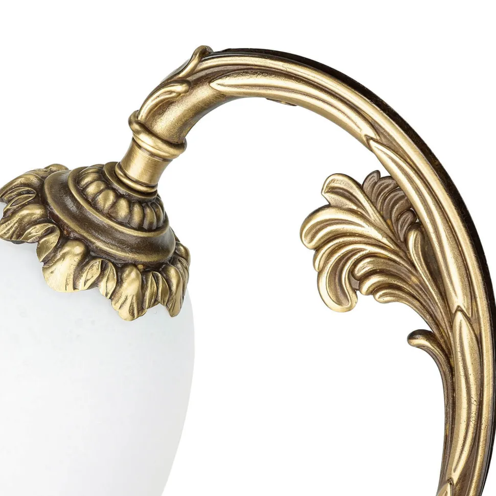 Wandleuchte aus Echt-Messing in Bronze Beatrice