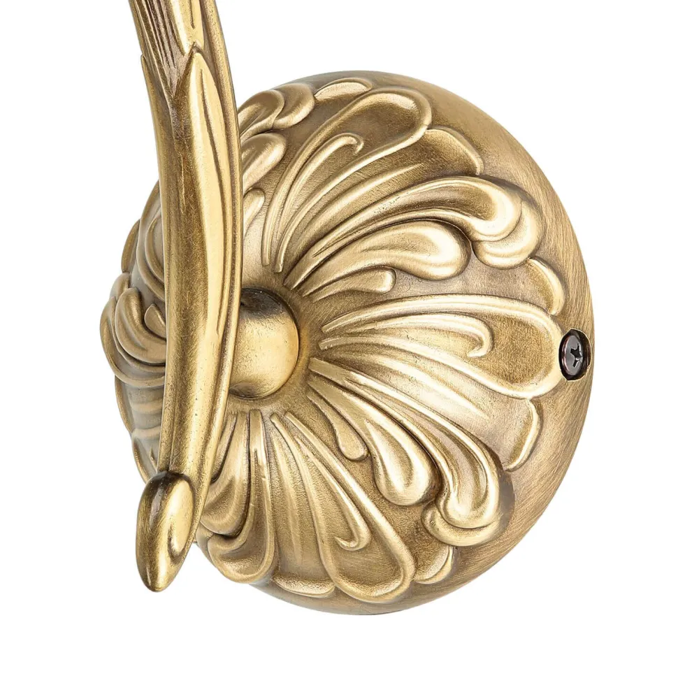 Wandleuchte aus Echt-Messing in Bronze Beatrice