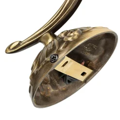 Wandleuchte aus Echt-Messing in Bronze Beatrice