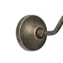 Wandleuchte aus Messing in Bronze Antik