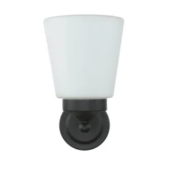 Wandleuchte Badezimmer Weiß Schwarz Metall IP44