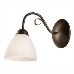 Wandleuchte Braun Glas Metall Rustikal LIRLIN