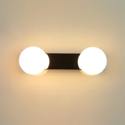 Wandleuchte BRAZOS in Chrom 2-flmg