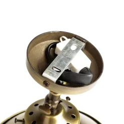 Wandleuchte Echt-Messing in Bronze hell