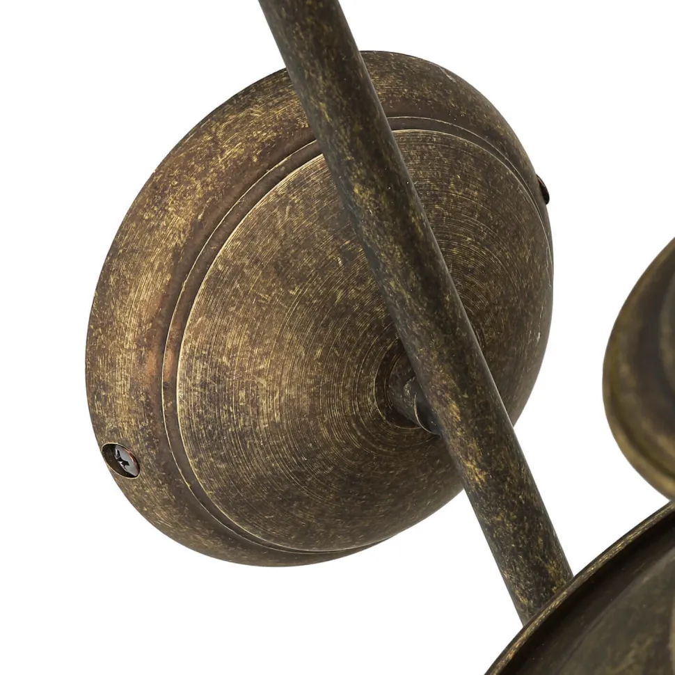 Wandleuchte Echt-Messing in Bronze Antik Al Mare