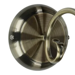 Wandleuchte ELISETT mit Glasschirm Antik