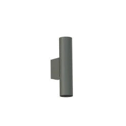 Wandleuchte 2-flammig Up Down Grau GU10 R35 Metall Modern