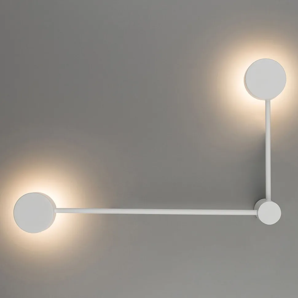 Wandleuchte 2-flammig Weiß GX53 Metall Modern indirekt