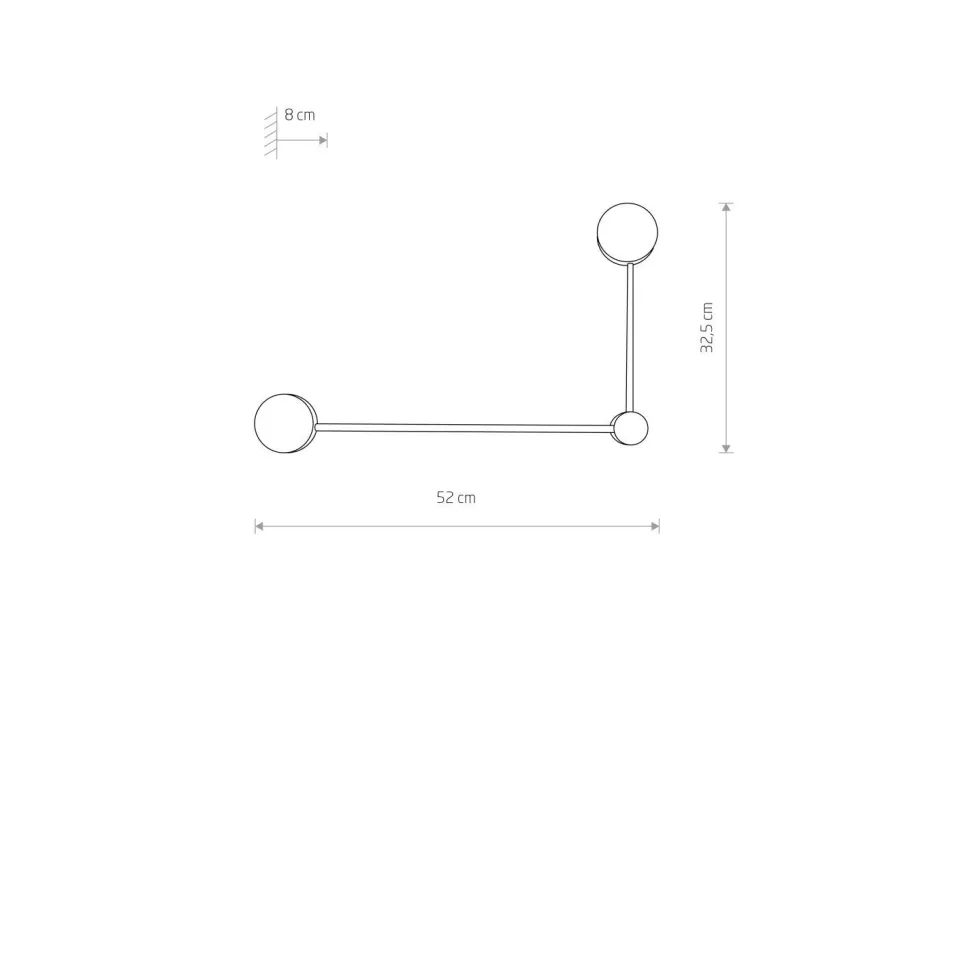 Wandleuchte 2-flammig Weiß GX53 Metall Modern indirekt