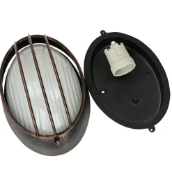 Wandleuchte für Außen Kupfer Antik AMSTERDAM B:22cm