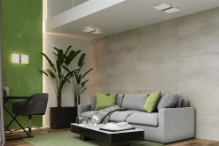 Wandleuchte Glas Metall 35 cm breit Weiß Chrom 2x G9