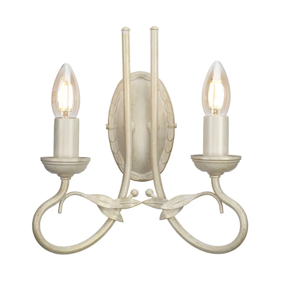 Wandleuchte GOTICA 6 Creme 2xE14 Design Lampe