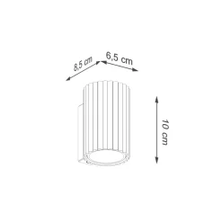 Wandleuchte GU10 H: 10 cm klein in Grün Modern Aluminium