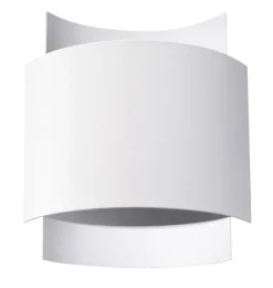 Wandleuchte innen Up Down Metall Weiß H: 23 cm G9