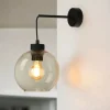 Wandleuchte KALETE Bernsteinfarben Flur Lampe E27
